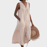 Мария - Стилна и Подходяща Рокля с V-Изряз