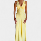 Гергана - Рокля с Увивен Талия и V-Изрез