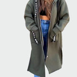 Татяна - Дълго палто с качулка