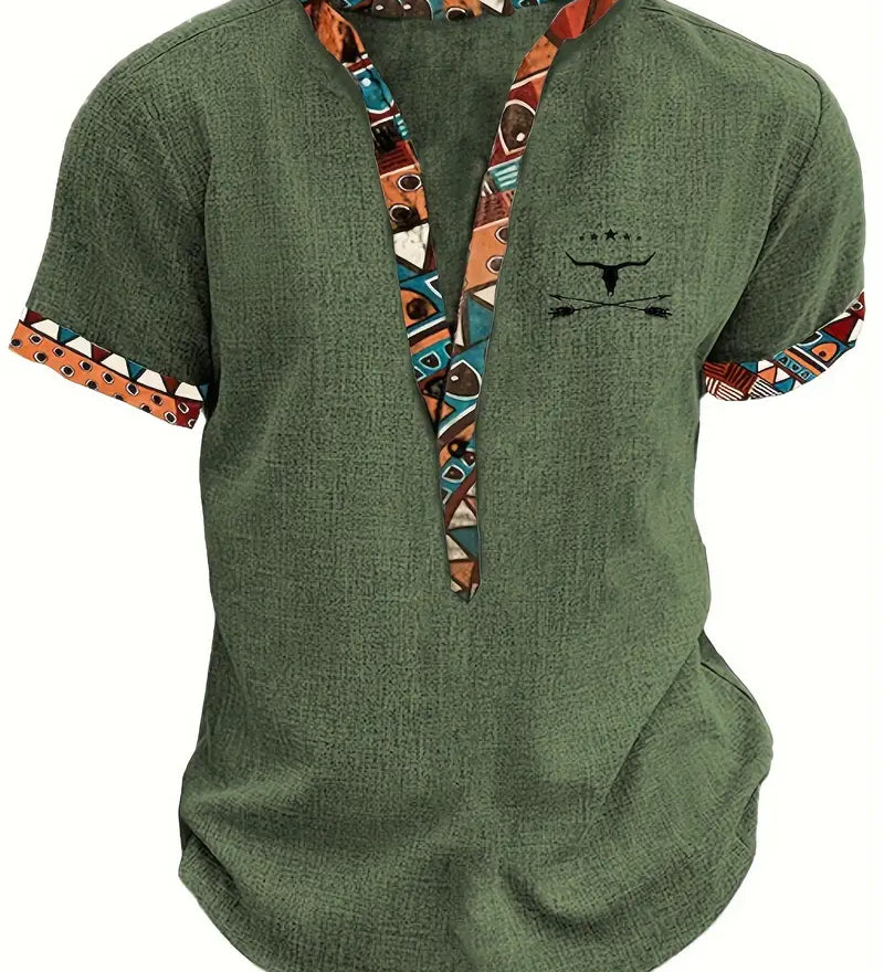 Яна - Елегантна риза с къси ръкави