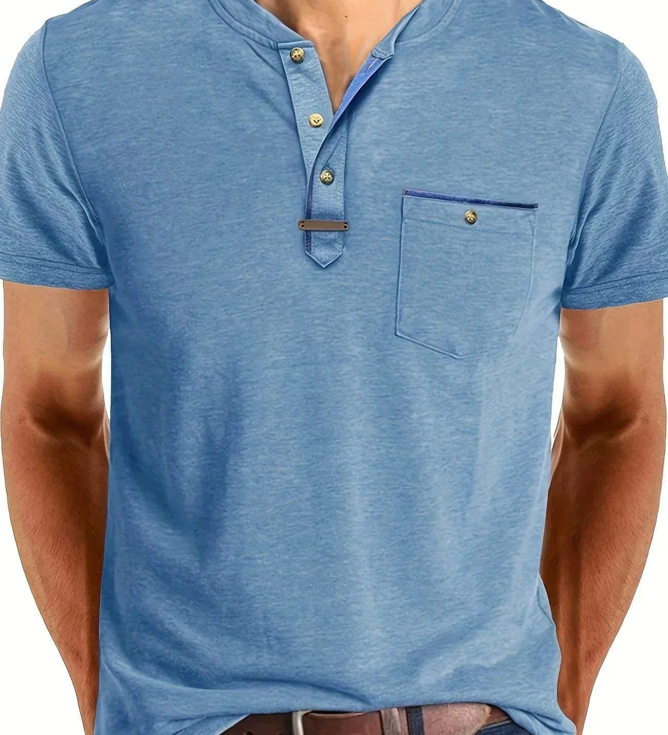 Теодора - Стилна тениска с кръгло деколте и джоб