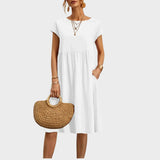 Теодора - Простичка рокля с джобове