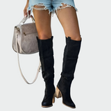 Теодора - Кожени ортопедични ботуши до коляното