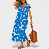 Яна - Дълга Рокля с Художествен Узорак