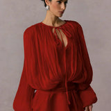 Милена - Елегантна Бохо Кратка Рокля