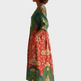 Десислава - Дълга рокля с винтидж цветен принт