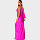 Десислава – Елегантна дълга рокля на едно рамо