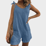 Катя - Комбинезон с връзки на раменете и джобове