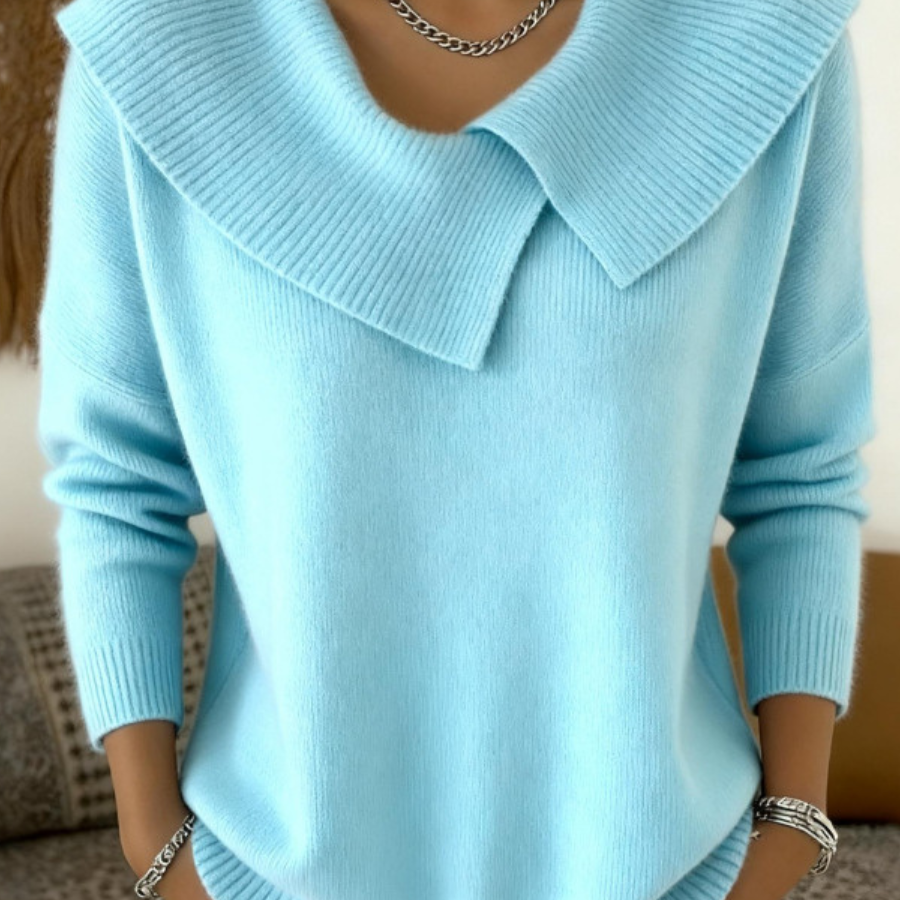 Татяна - Топла блуза с меко яка