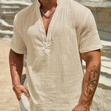 Десислава - Елегантна лятна риза с висока яка