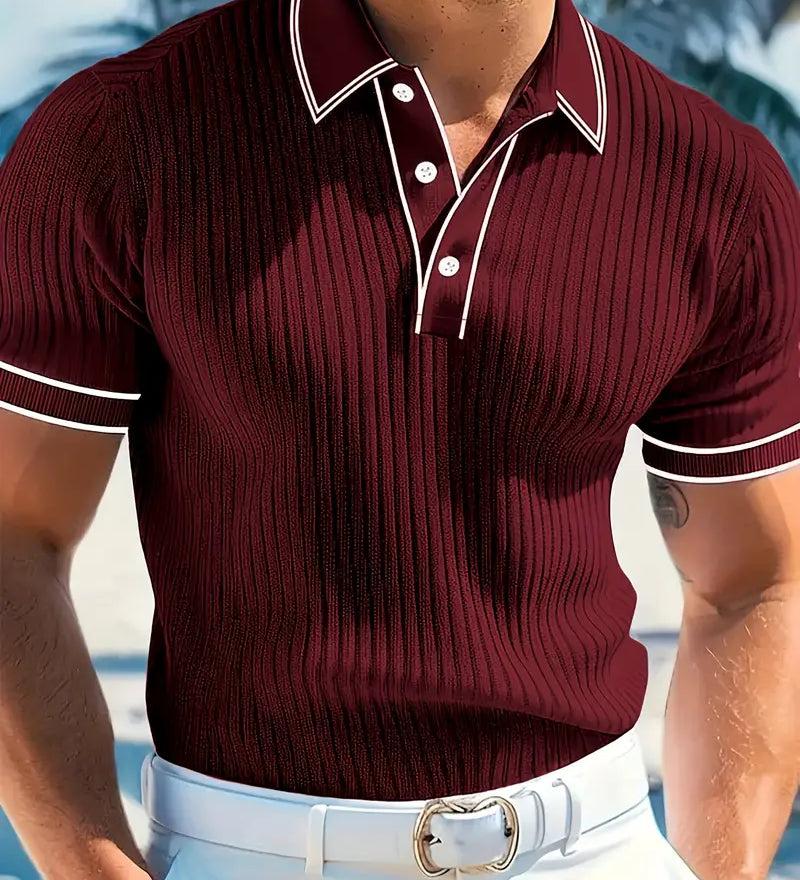 Даниела - Елегантно поло с къси ръкави