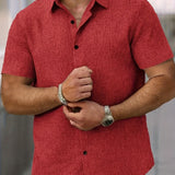 Мария - Лека риза с къс ръкав от лен