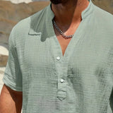 Десислава - Елегантна лятна риза с висока яка