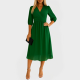 Гергана - лека рокля от коприна за елегантни поводи