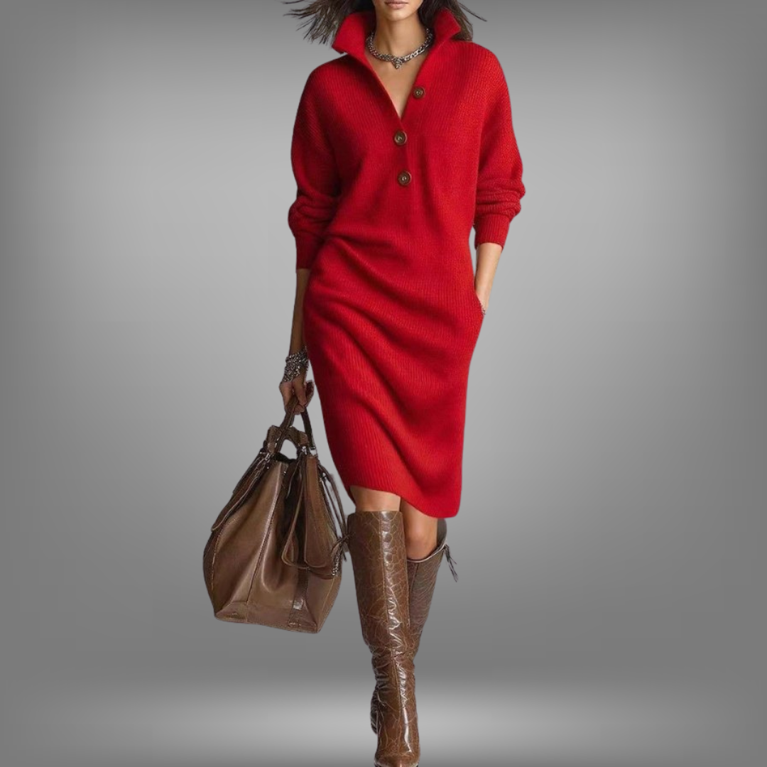 Десислава - Топла плетена рокля Джейн