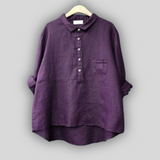 Десислава - Линена блузка зелена простота