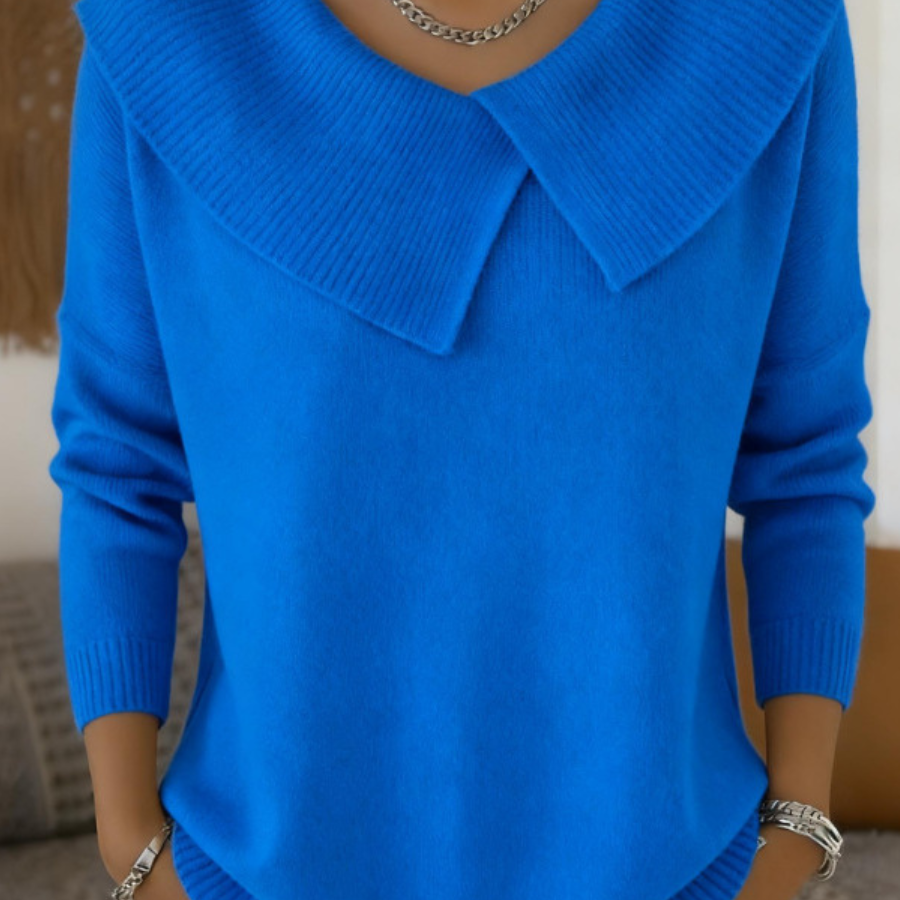 Татяна - Топла блуза с меко яка