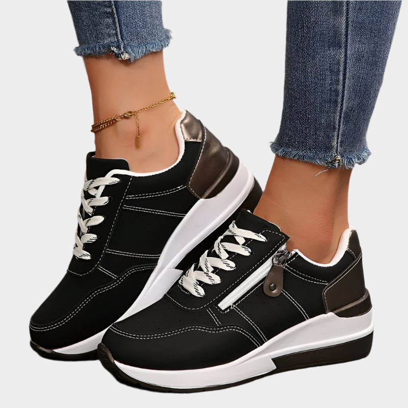 Десислава - Ортопедични обувки с цип и дебела подметка