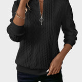 Милена - Дамски пуловер от плетиво