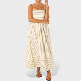 Магдалена - Дълга рокля с райета