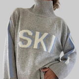 Десислава - Ретро пуловер с висока яка за ски