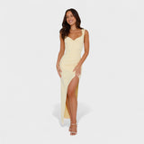 Виктория - Дълга рокля с открит гръб