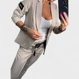 Теодора - Персонализиран комплект: мек сако и широки панталони