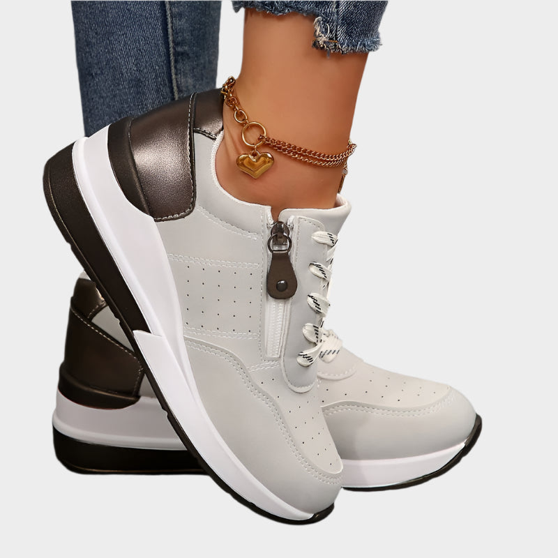 Десислава - Ортопедични обувки с цип и дебела подметка