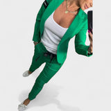 Теодора - Персонализиран комплект: мек сако и широки панталони