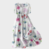 Десислава - Лятна рокля с връзка в талията