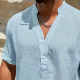 Десислава - Елегантна лятна риза с висока яка