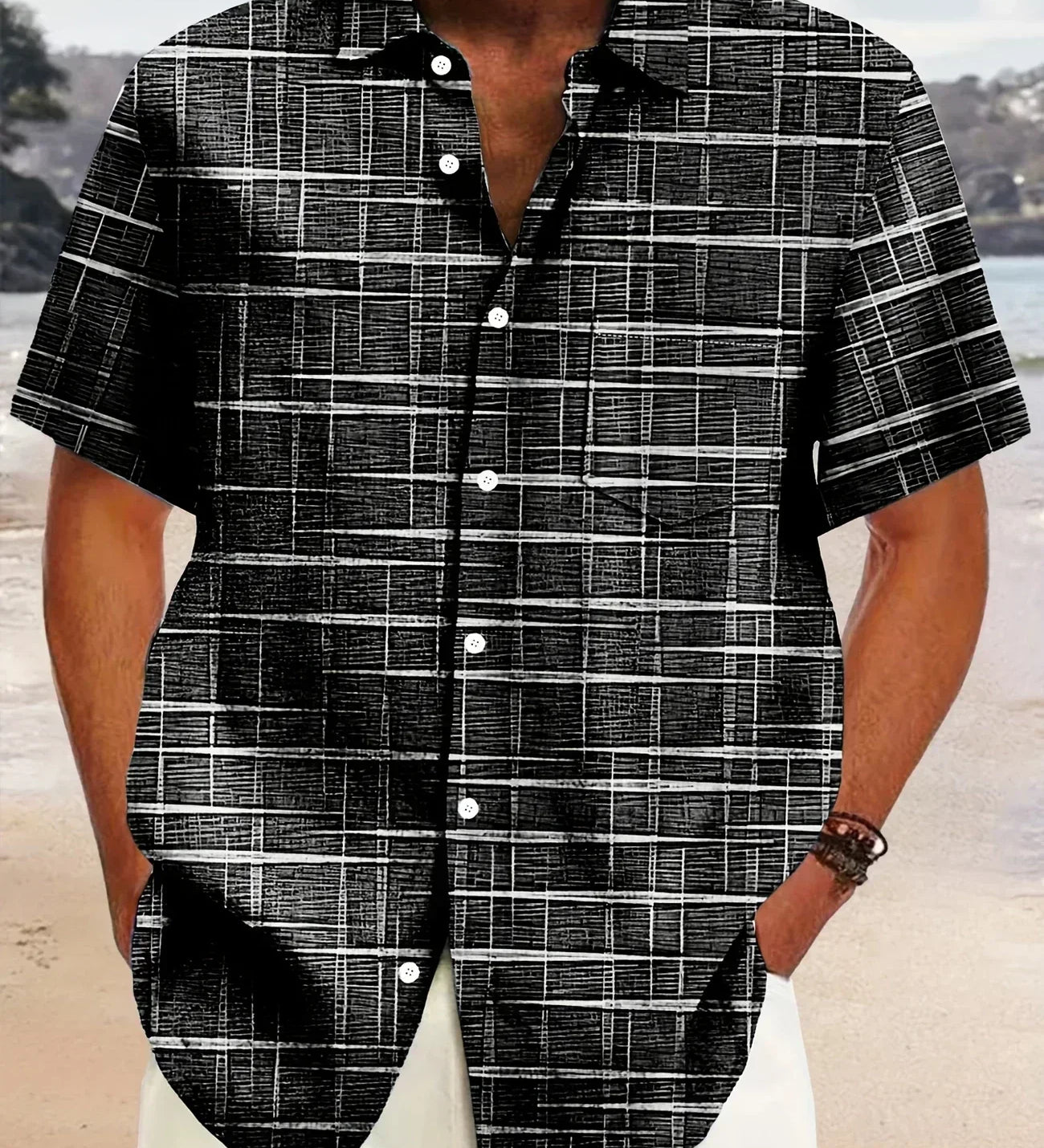 Десислава - Елегантна риза с райе и каре