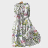 Десислава - Лятна рокля с връзка в талията