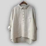 Десислава - Линена блузка зелена простота