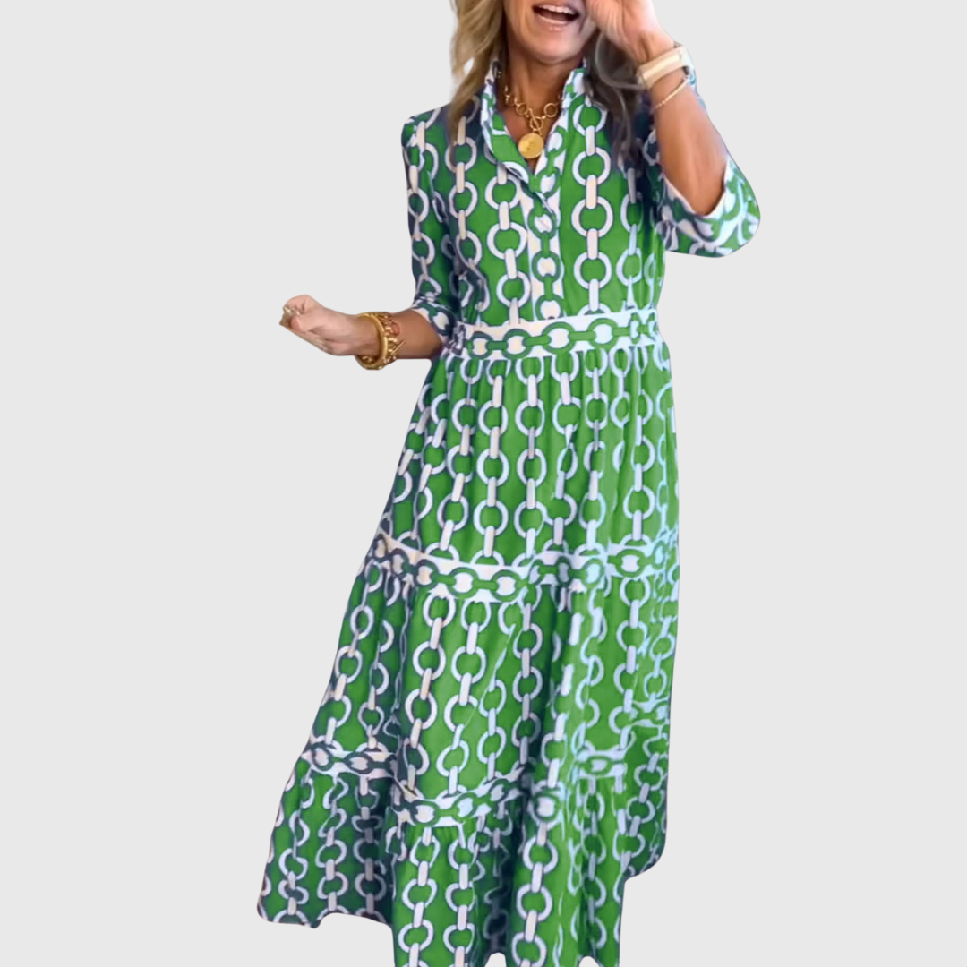 Десислава - Рокля със средиземноморски десен