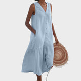 Мария - Стилна и Подходяща Рокля с V-Изряз