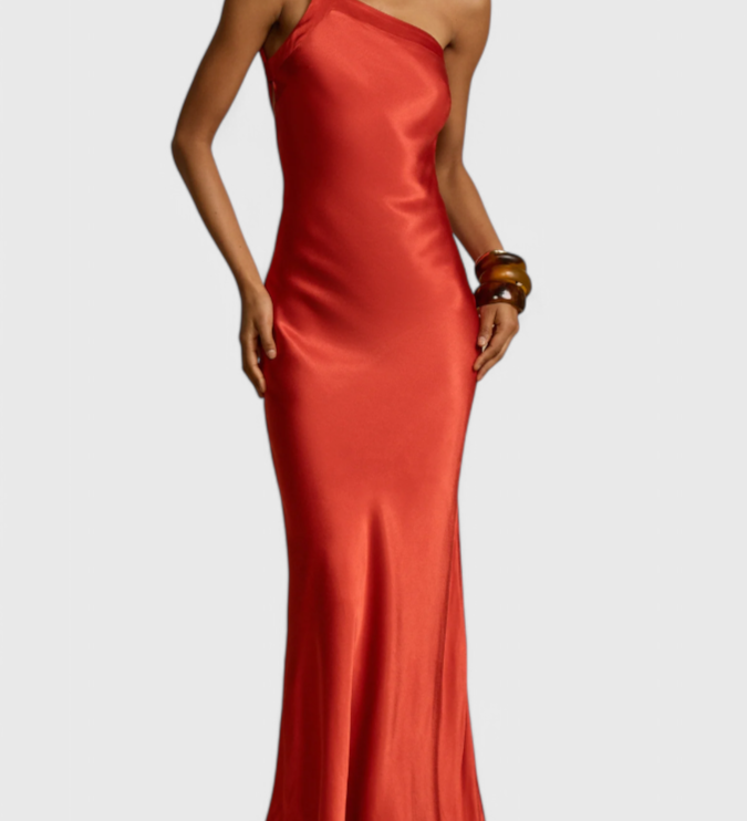 Гергана - Рокля с Диагонални Презрамки и Открити Гърба