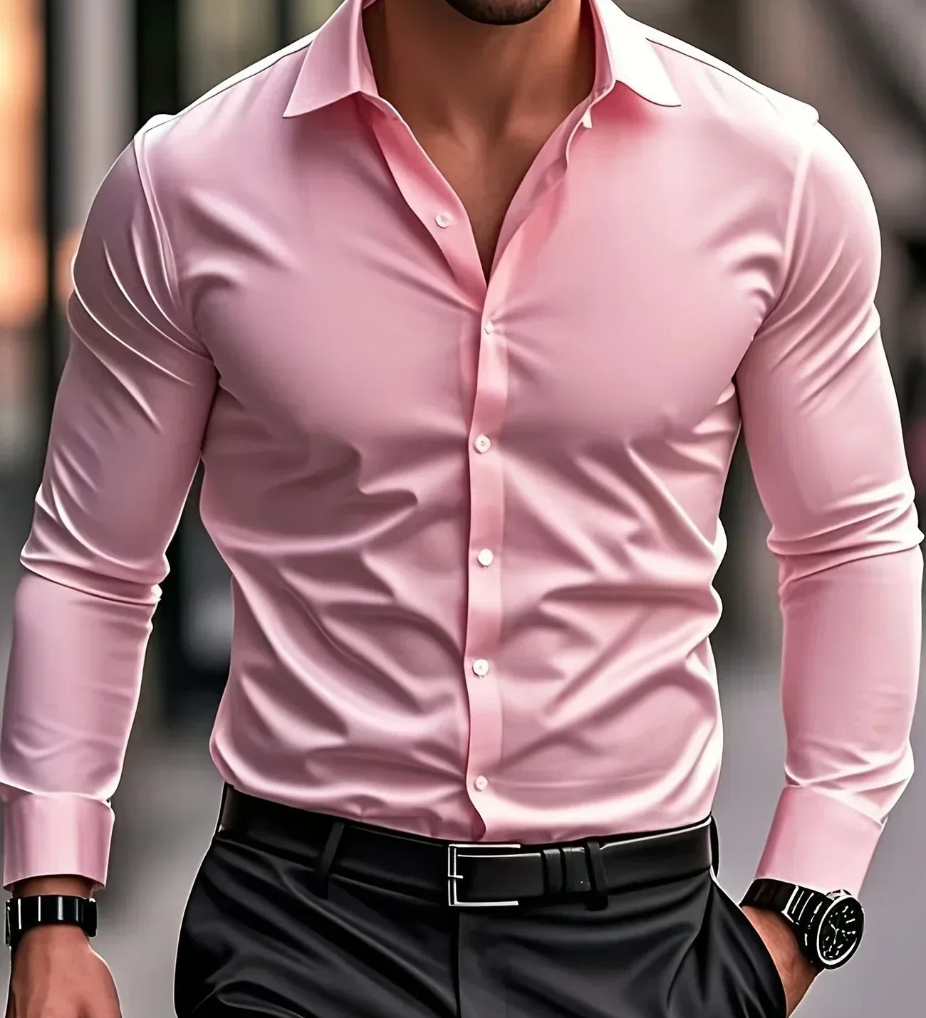 Десислава - Елегантна риза с дълги ръкави и копчета