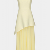 Деница - Рокля без Ръкави от Шифон с Боков Разрез