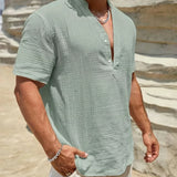 Десислава - Елегантна лятна риза с висока яка