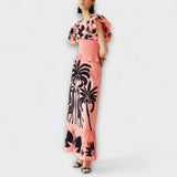 Магдалена - Стилен потник с мотиви на палми и тропически птици