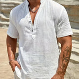 Десислава - Елегантна лятна риза с висока яка