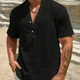 Десислава - Елегантна лятна риза с висока яка