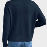 Милена - Блуза с V-образно деколте и дантелена украса