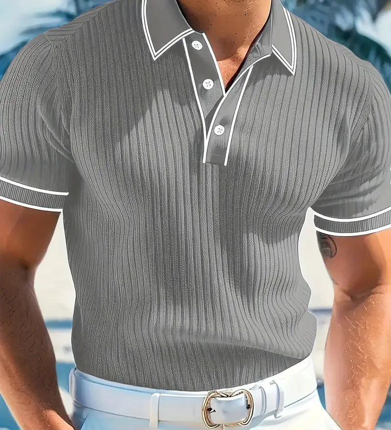 Даниела - Елегантно поло с къси ръкави