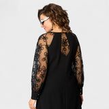 Елена - Елегантна Чипкова Рокля