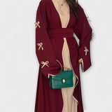 Елена - Кардиган и Рокля в Комбинация с Рейстра Декорация