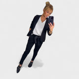 Теодора - Персонализиран комплект: мек сако и широки панталони