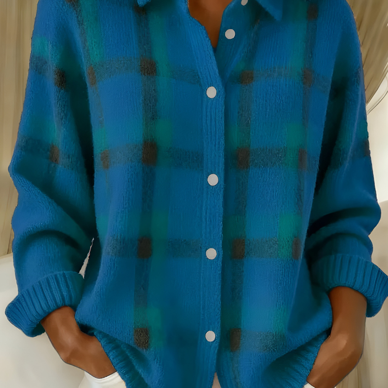 Виктория - Кардиган от Мек Плетивен Текстил с Каре