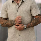 Мария - Лека риза с къс ръкав от лен